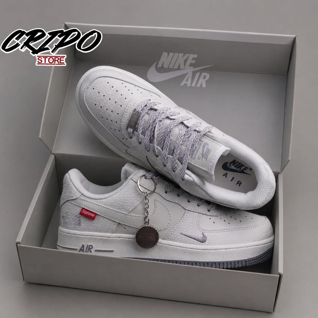 Nuevos AF1 - NORTH FACE WHITE