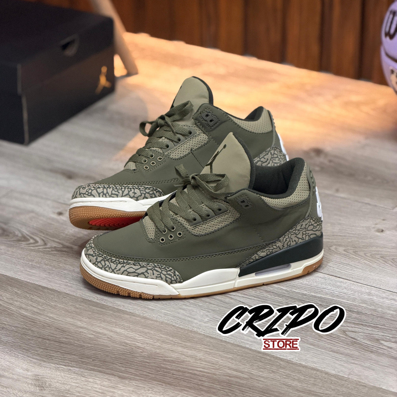 RETRO 3️⃣ OLIVE CEMENT