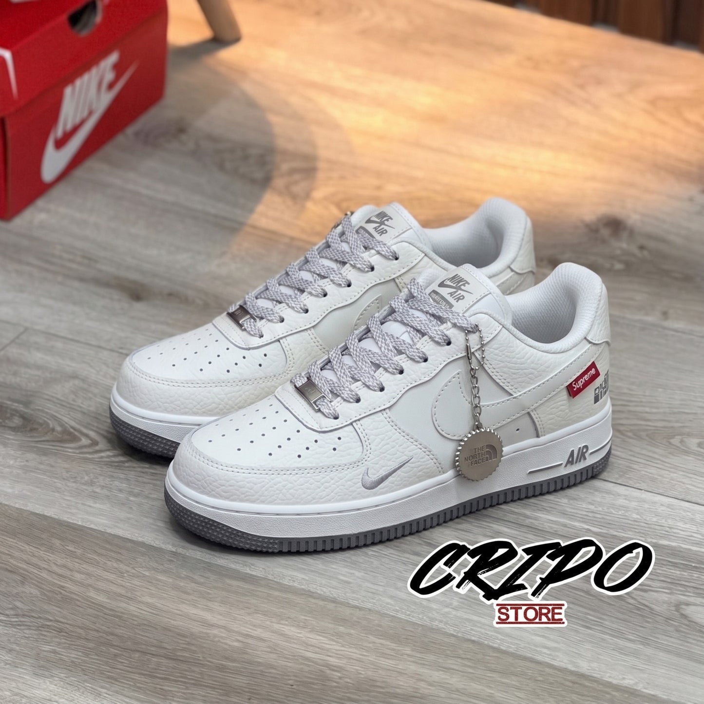 Nuevos AF1 - NORTH FACE WHITE