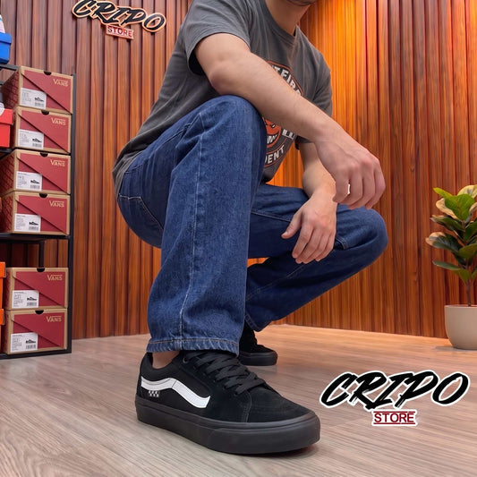 VANS KNU SKOOL CHECKER STEALTH