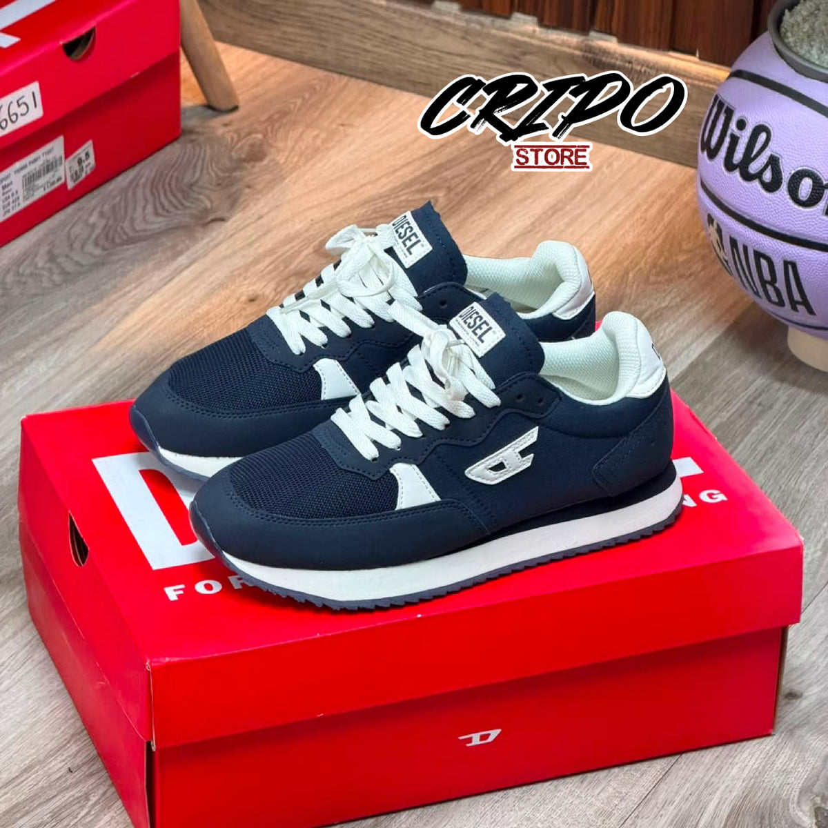 DIESEL SERENDIPITY NAVY WHITE
