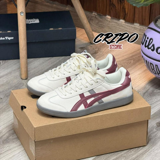 ONITSUKA TOKUTEN BURGUNDY GREY